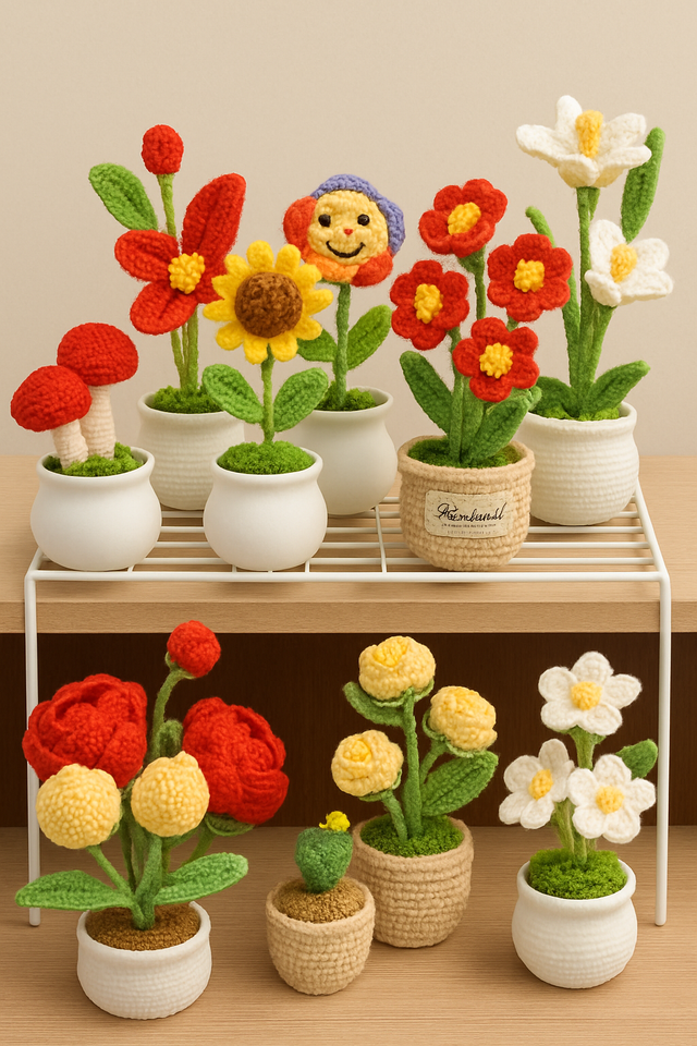 Crochet Flower Pots