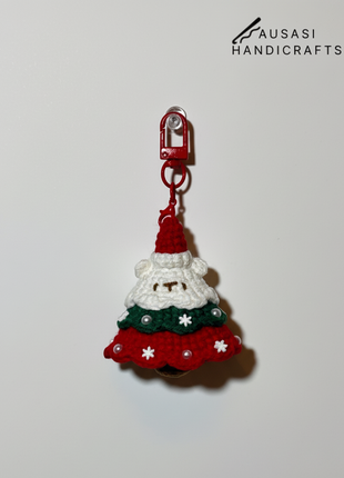 Handmade Crochet Christmas Tree Charm/Keychain