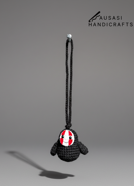 No Face Crochet Hanger/ Keychain