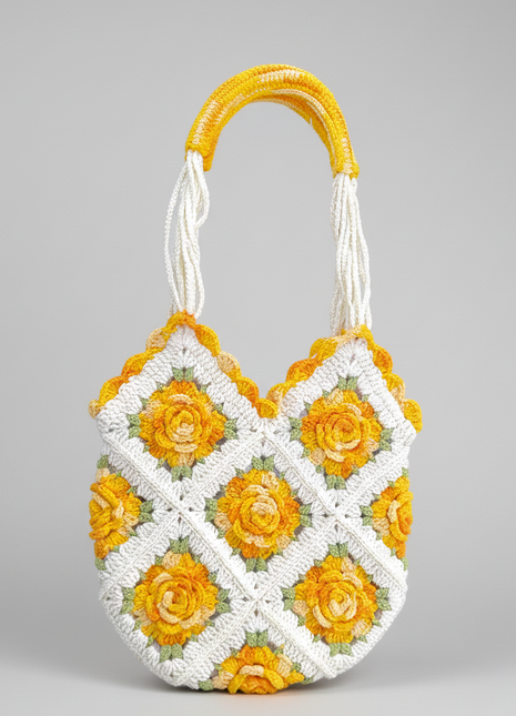 The Rose Garden Tote Bag (Yellow)