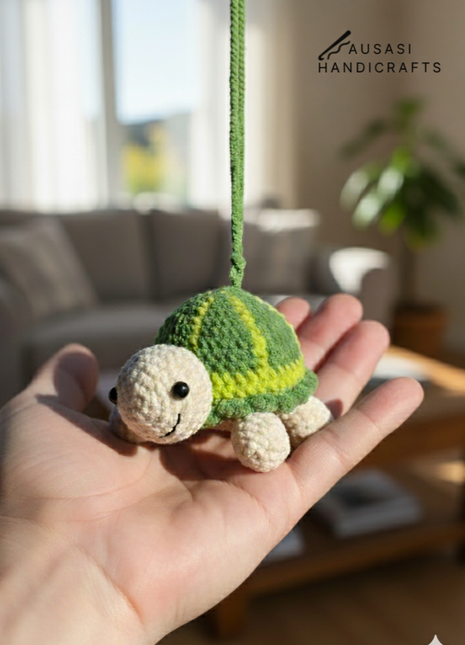 Crochet Turtle Hanger/ Keychain