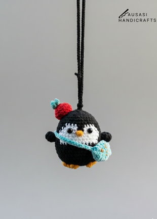 Penguin Crochet Hanger/ Keychain