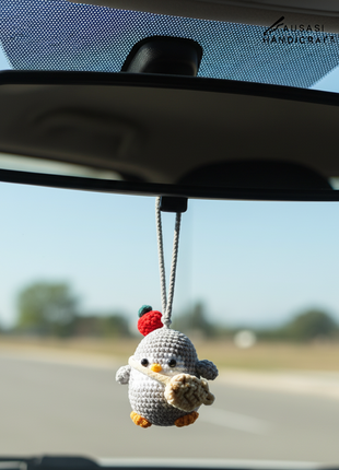 Penguin Crochet Hanger/ Keychain