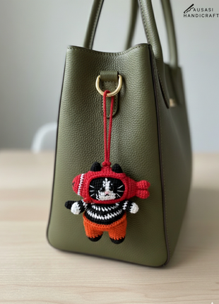 Cat Crochet Hanger/ Keychain
