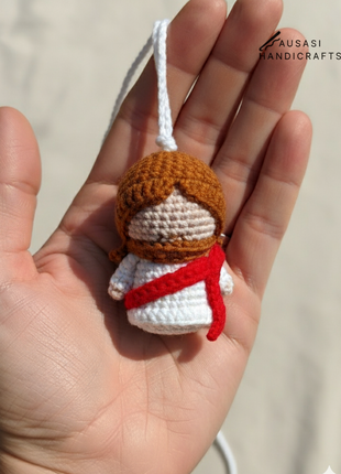 Crochet Jesus Hanger/ Keychain