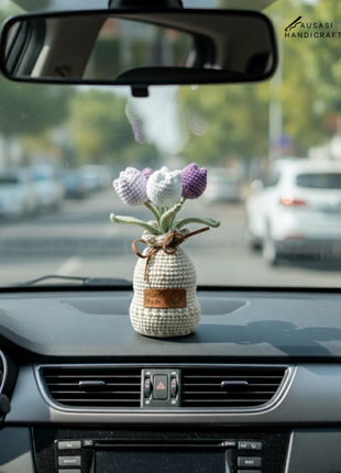 4-Headed Crochet Tulip Pot