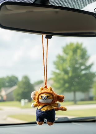 Cat Crochet Hanger/ Keychain