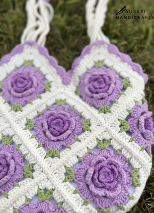 The Rose Garden Tote Bag (Purple)