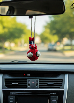 Crochet Spiderman Hanger/ Keychain