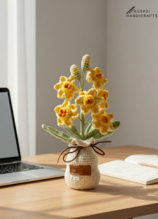Crochet Daisy Pot