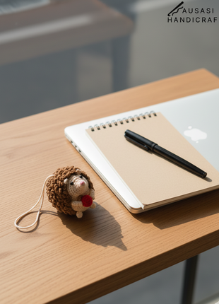 Crochet HedgeHog Hangable/Keychain