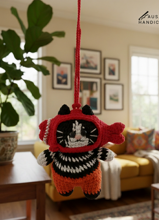 Cat Crochet Hanger/ Keychain