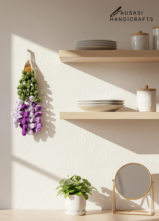 Crochet Hanging Plant (Purple)