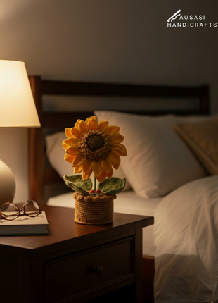 Sunflower Crochet Pot ( Big)