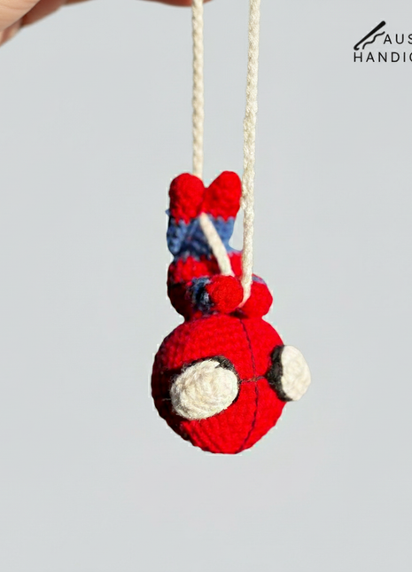 Crochet Spiderman Hanger/ Keychain