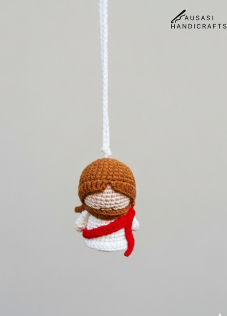Crochet Jesus Hanger/ Keychain