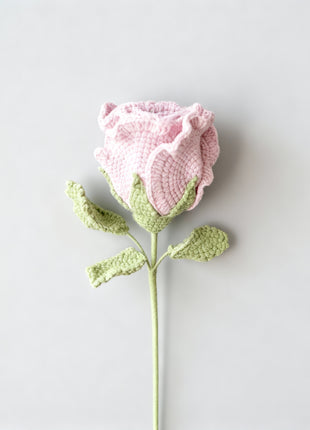Single Big Crochet Rose (Pink)