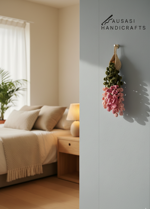 Crochet Hanging Plant (Pink)