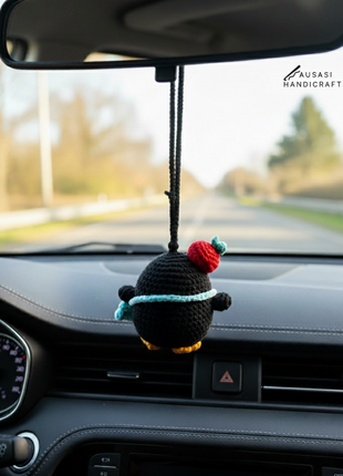 Penguin Crochet Hanger/ Keychain