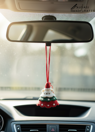 Handmade Crochet Christmas Tree Charm/Keychain