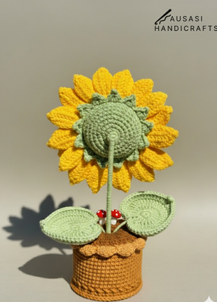 Sunflower Crochet Pot ( Big)
