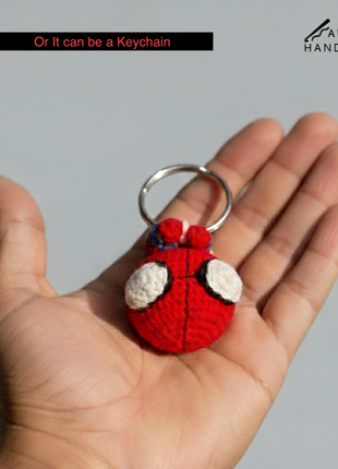 Crochet Spiderman Hanger/ Keychain