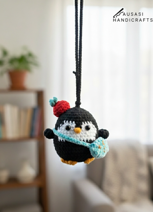 Penguin Crochet Hanger/ Keychain