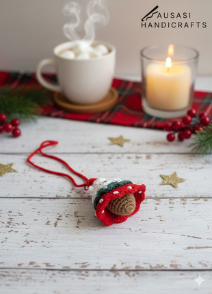 Handmade Crochet Christmas Tree Charm/Keychain