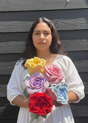 Single Big Crochet Rose