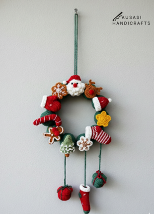 Crochet Christmas Wreath (Type 2)