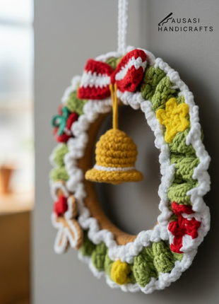 Crochet Christmas Wreath (Small)