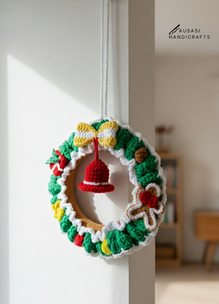 Crochet Christmas Wreath (Small)
