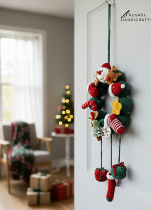 Crochet Christmas Wreath (Type 2)