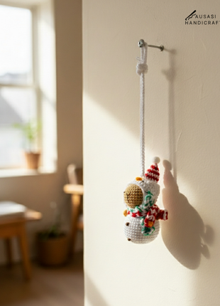 Handmade crochet Capibara Snowman