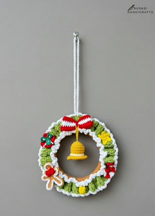 Crochet Christmas Wreath (Small)