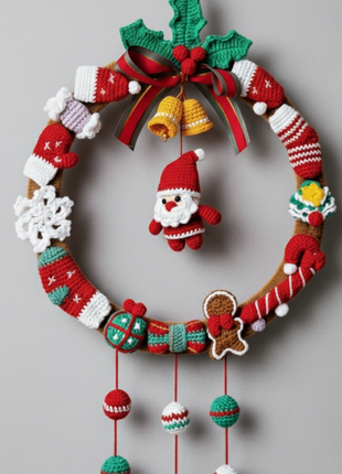Crochet Christmas Wreath