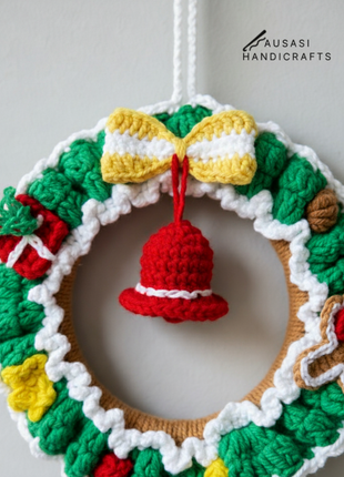 Crochet Christmas Wreath (Small)