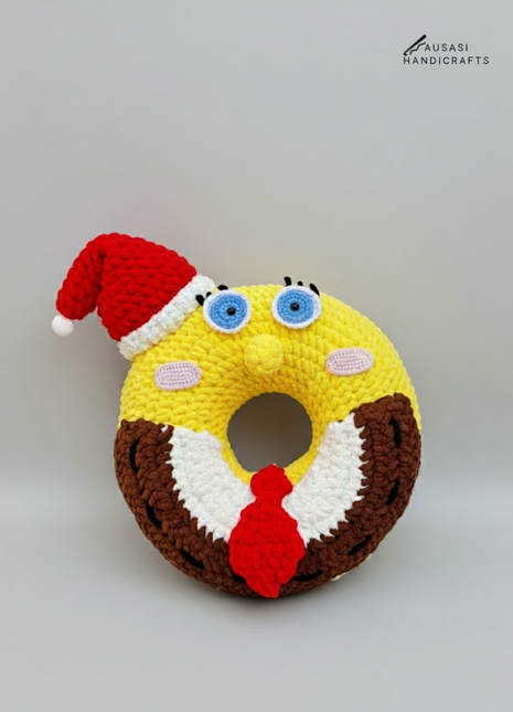 Crochet Christmas cushion