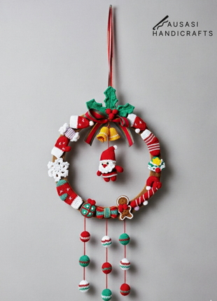 Crochet Christmas Wreath