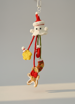 Crochet Santa Dangle Decor