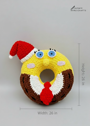 Crochet Christmas cushion