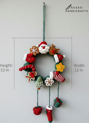 Crochet Christmas Wreath (Type 2)