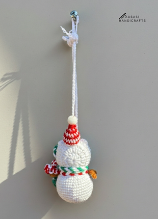 Handmade crochet Capibara Snowman