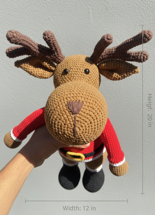 Classic Crochet Reindeer (Big)
