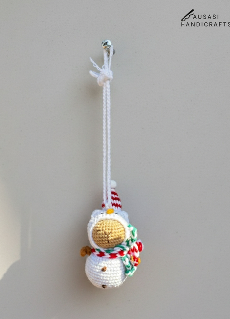 Handmade crochet Capibara Snowman