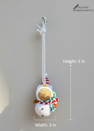 Handmade crochet Capibara Snowman