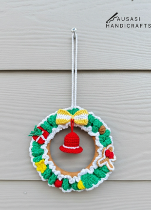 Crochet Christmas Wreath (Small)