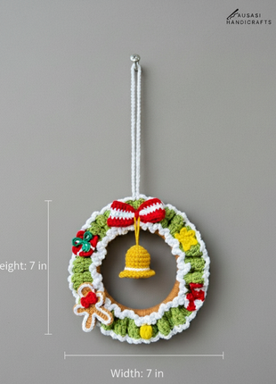 Crochet Christmas Wreath (Small)