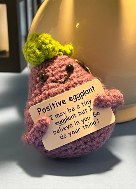 Crochet Positive Eggplant