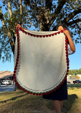 Handmade Crochet Rose Blanket Bouquet (Large)